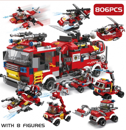 Конструктор LEGO пожарный грузовик 8 в 1