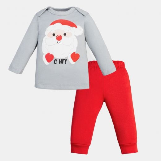 Комплект: джемпер и брюки  "Дед Мороз"
