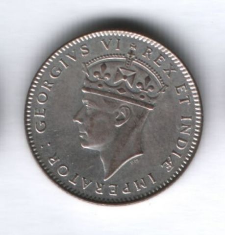 50 центов 1942 года Восточная Африка, UNC