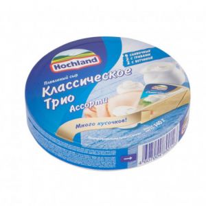 Сыр плавленый HOCHLAND 140г Ассорти классическое трио