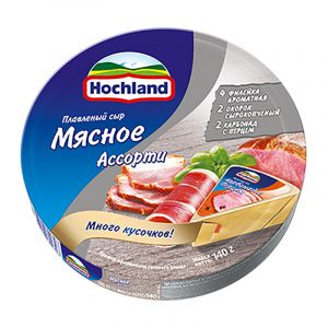 Сыр плавленый HOCHLAND 140г Ассорти мясное