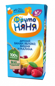 ДП Нектар ФРУТОНЯНЯ 200г Смесь фруктов неосветленный с 4 мес