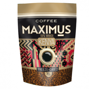 Кофе растворимый МAXIMUS Kenya freeze-dried Арабика м/у 70г