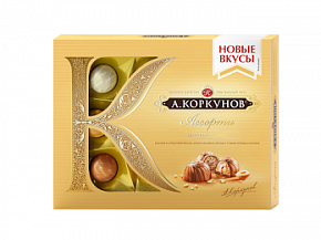 Набор конфет КОРКУНОВ 110г Ассорти молочный шоколад