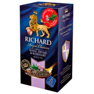 Чай черный в пакетиках RICHARD 25х2г Королевский чабрец и розмарин