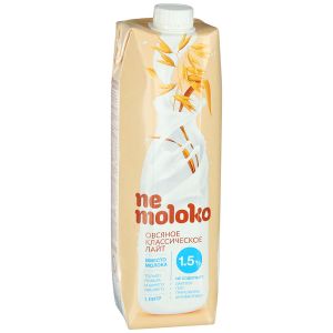 Напиток овсяный NEMOLOKO 1л 1,5% Классический лайт т/п