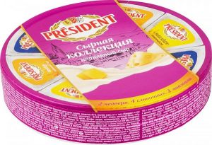 Сыр плавленный PRESIDENT Сырная коллекция 45% 140г
