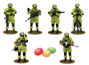 Игрушка с конфетой HAPPY BOX 18г Военная тайна