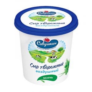 Сыр творожный САВУШКИН 150гр 60% Сливочный слайс