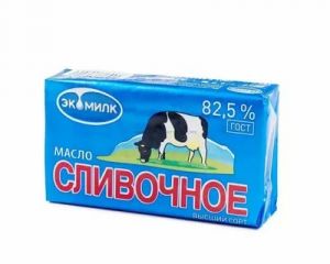 Масло сливочное ЭКОМИЛК 180г 82,5%
