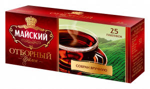 Чай черный в пакетиках МАЙСКИЙ 25*2г Отборный
