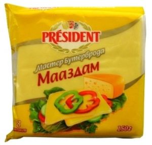 Сыр плавленый PRESIDENT 150г Маасдам