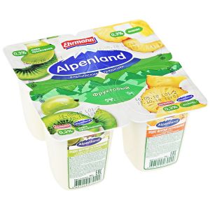 Продукт йогуртный ALPENLAND 95г 0,3% Киви/крыжовник/ананас
