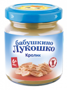 ДП Пюре БАБУШКИНО ЛУКОШКО Кролик 100г