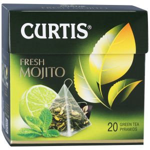 Чай зеленый в пакетиках CURTIS 20х1,7г Fresh Mojito