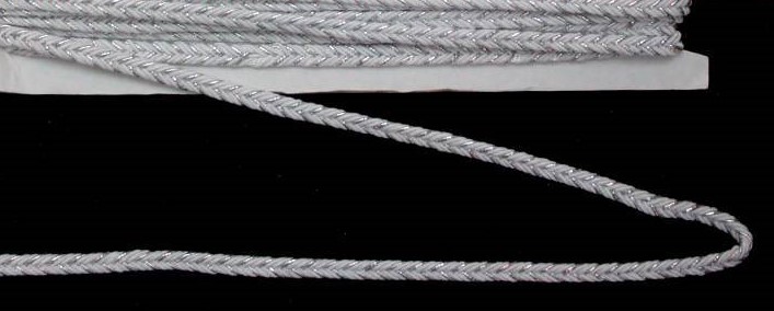 Тесьма плетеная отделочная (Шнур) Косичка 6 мм Двухцветная Разные цвета (МТ-07.6)