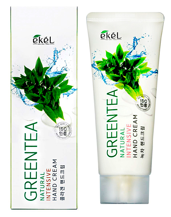 EKEL Крем для рук интенсивный с экстрактом зеленого чая. Hand cream intensive green tea, 100 мл.