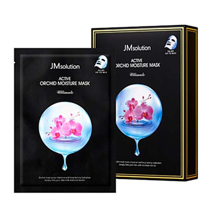 JMSOLUTION Маска тканевая для восстановления кожи. Active orchid moisture mask ultimate, 30 мл.