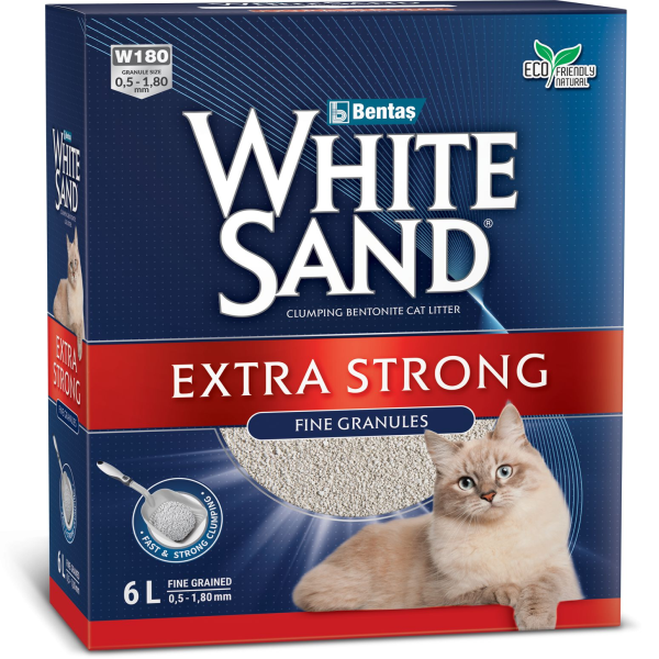 Комкующийся наполнитель White Sand Extra Strong без запаха