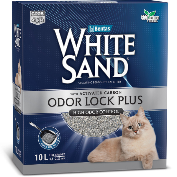 Комкующийся наполнитель White Sand Odor Lock Plus без запаха