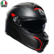 Шлем AGV Tourmodular Frequency, Серо-красный