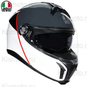 Шлем AGV Tourmodular Balance, Бело-серо-красный