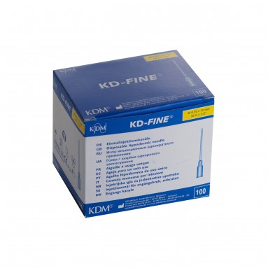 Игла инъекционная стерильная KD-Fine 0,3 x12 (30G), 100 шт.