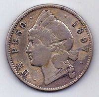 1 песо 1897 Доминиканская республика