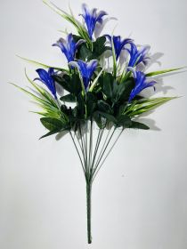 Искусственный букет лилии пластик 7 голов 45 см 5 расцветок