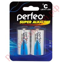 Батарейка алкалиновая Perfeo LR14/2SH Super Alkaline (цена за спайку за 2 шт)