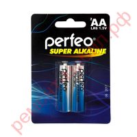 Батарейка алкалиновая Perfeo LR6 AA/2BL Super Alkaline (цена за 2 шт)