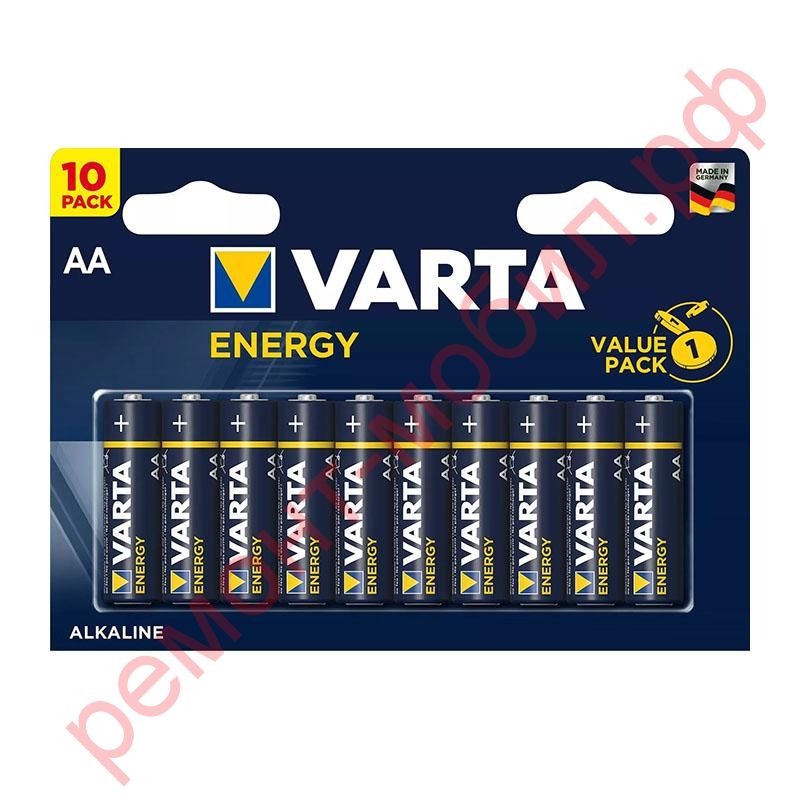 Батарейка алкалиновая VARTA ENERGY 4106 LR6 AA/10BL (цена за блистер 10 шт)
