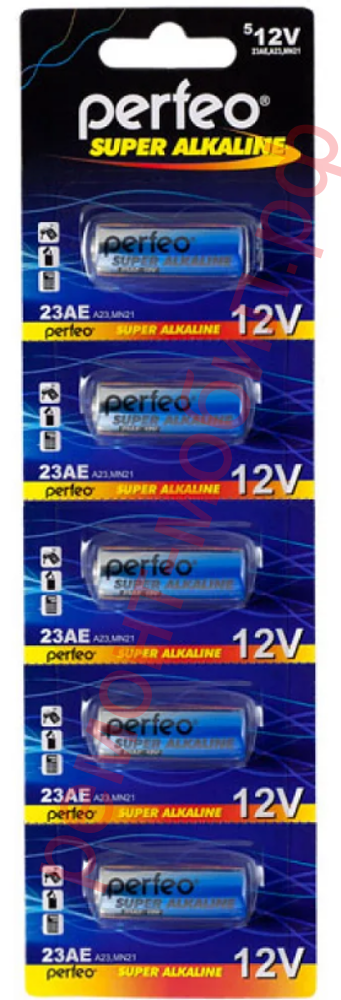 Батарейка алкалиновая 23A Perfeo 5BL (блистер 5 штук)