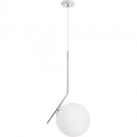 Светильник Подвесной Arte Lamp Bolla-Unica A1921SP-1CC Хром, Белый / Арт Ламп