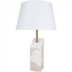 Лампа Настольная Arte Lamp Porrima A4028LT-1PB Полированная Медь, Белый / Арт Ламп