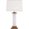 Лампа Настольная Arte Lamp Camelot A4501LT-1PB Полированная Медь, Белый / Арт Ламп