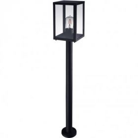 Столб Уличный Arte Lamp Belfast A4569PA-1BK Черный, Прозрачный / Арт Ламп