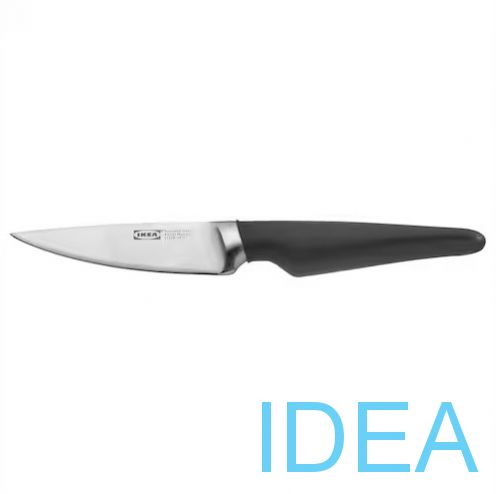 VÖRDA Нож для овощей, черный, 9 см