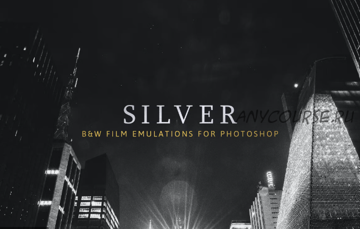 [CreativeMarket] Экшены для Photoshop Silver - 28 Real B&W Film Emulations