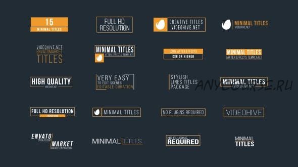 [Videohive] 20 минимальных титулов / 20 Minimal Titles (George_Fx)