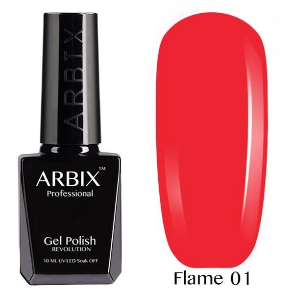Arbix гель лак Flame 01  Алое пламя