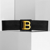 Balmain Hair Couture Заколка-слайд БАНТ КОЖАНЫЙ черный Limited Edition Slide Bow FW21