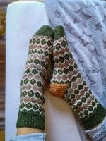 Жаккардовые носки спицами Goy Socks (Ducathi)