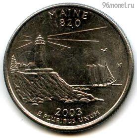 США 25 центов 2003 D
