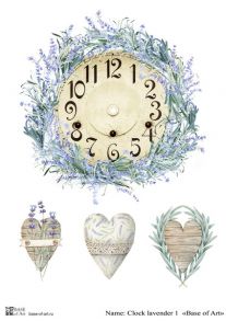 Clock lavender 1