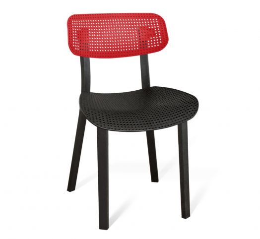 Пластиковый стул Sheffilton SHT-S85 красно-черный