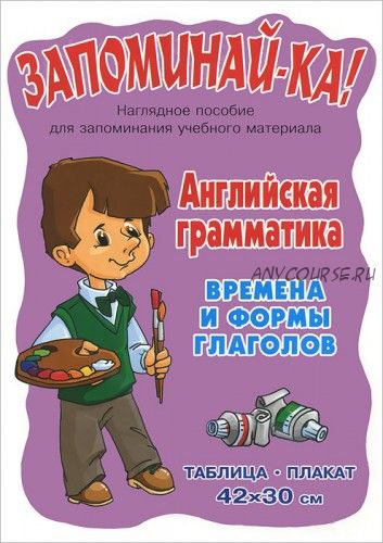 Запоминай-ка! Английская грамматика. 5-9 классы. Времена и формы глаголов. Таблица-плакат