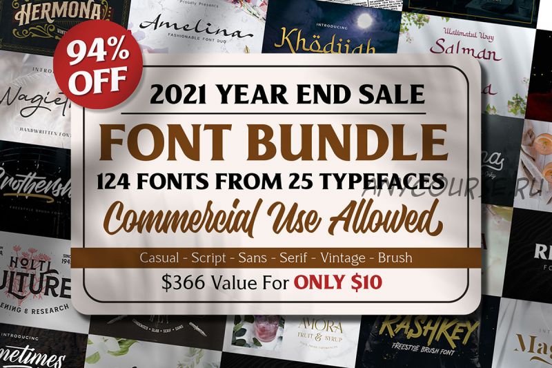 [Creativefabrica] Font Bundle (Arterfak Project)