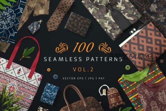 [Сreativefabrica] 100 Seamless Patterns Vol.2 (pixaroma)