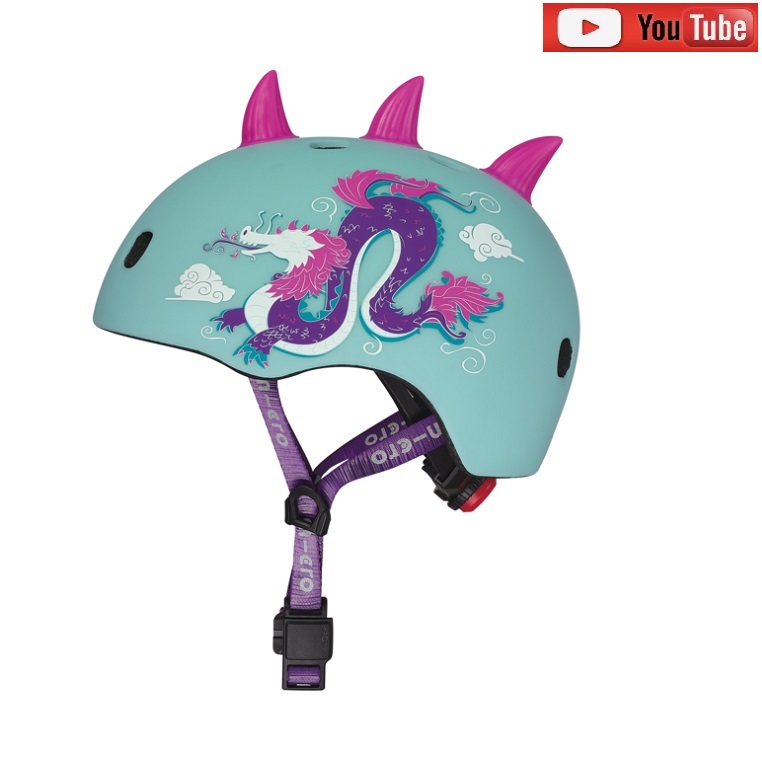 Шлем для трюкового самоката Дракон 3D BOX фирма MICRO М 54-58 см